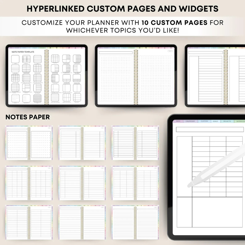 All-in-One Digital Planner 2025, 2026, & Undated Digital Planner